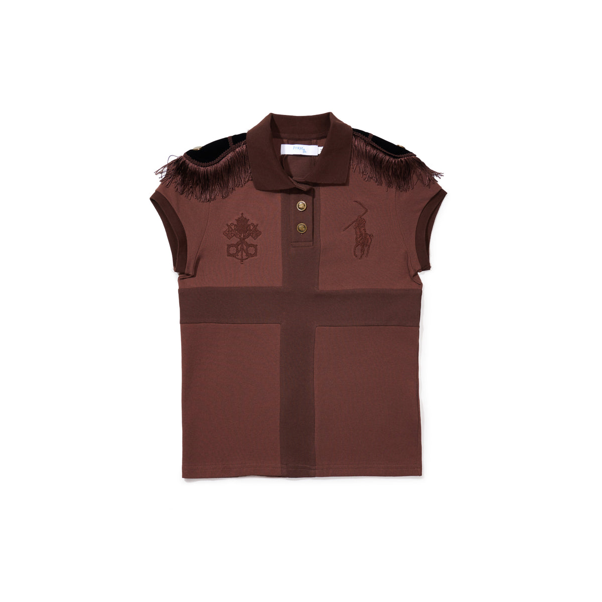 Epaulette Women's Top Brown