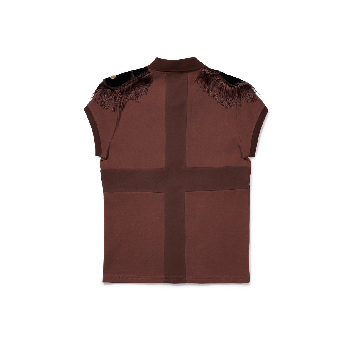 Epaulette Women's Top Brown