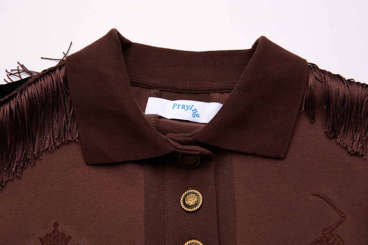 Epaulette Women's Top Brown