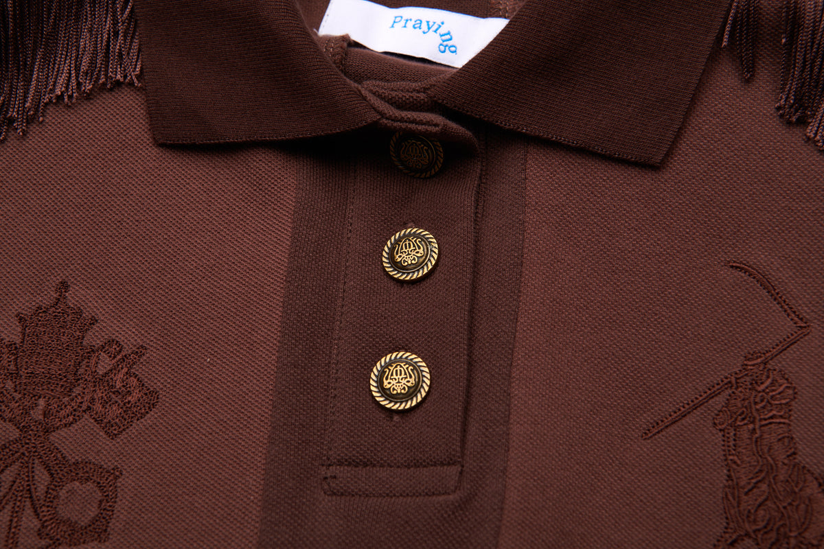 Epaulette Women's Top Brown