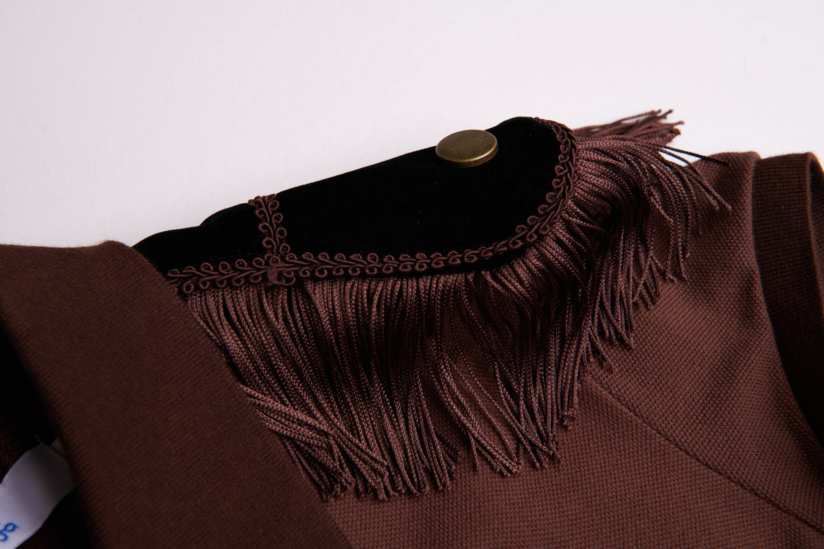 Epaulette Women's Top Brown
