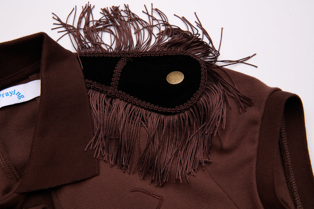 Epaulette Women's Top Brown