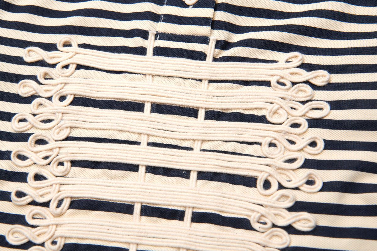 Striped Marching Band Women's Polo