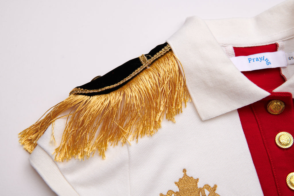 Epaulette Women's Top White