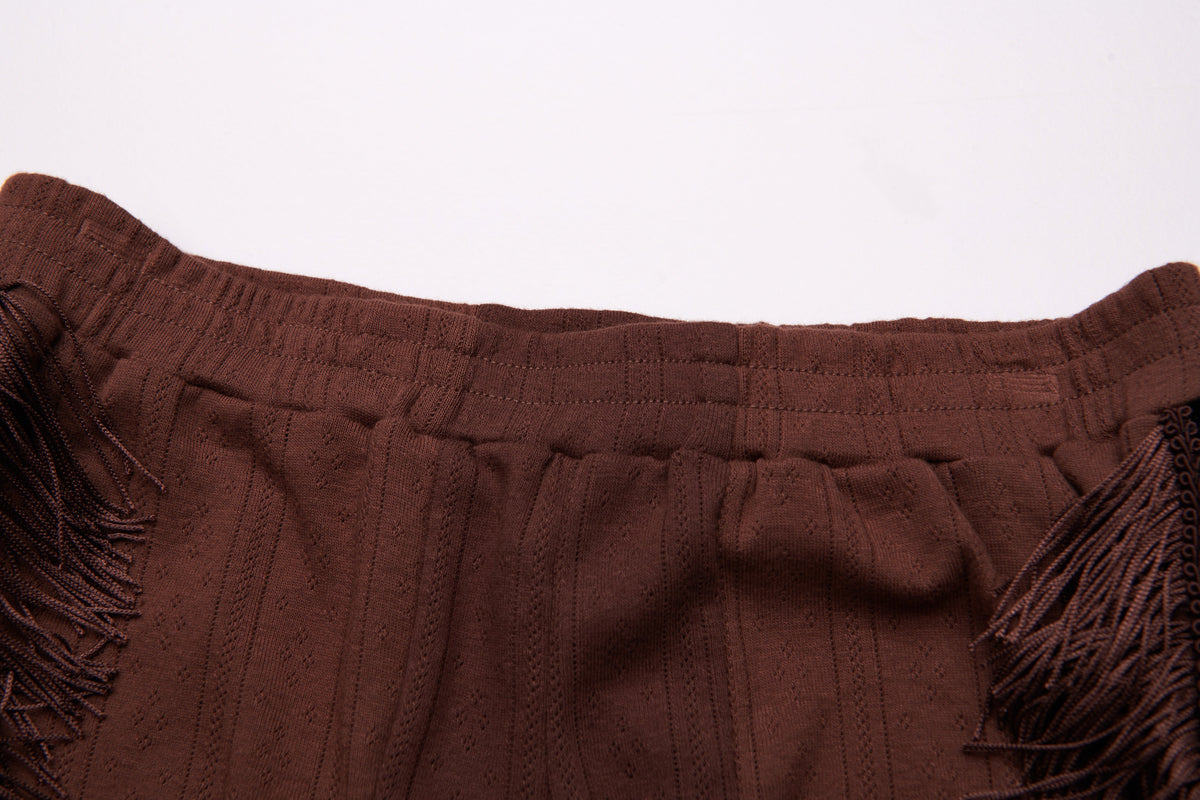 Epaulette Women's Shorts Brown