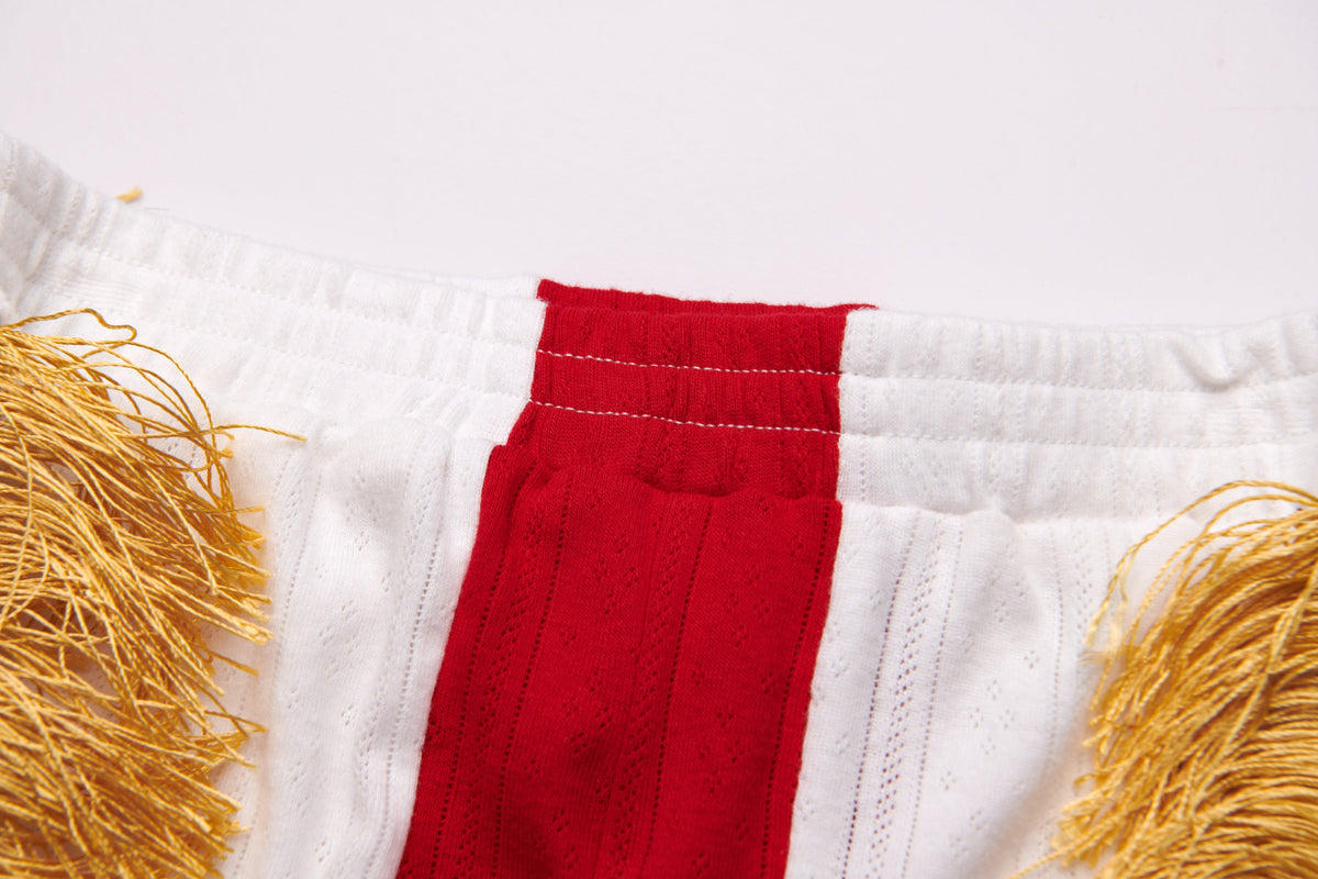 Epaulette Women's Shorts White
