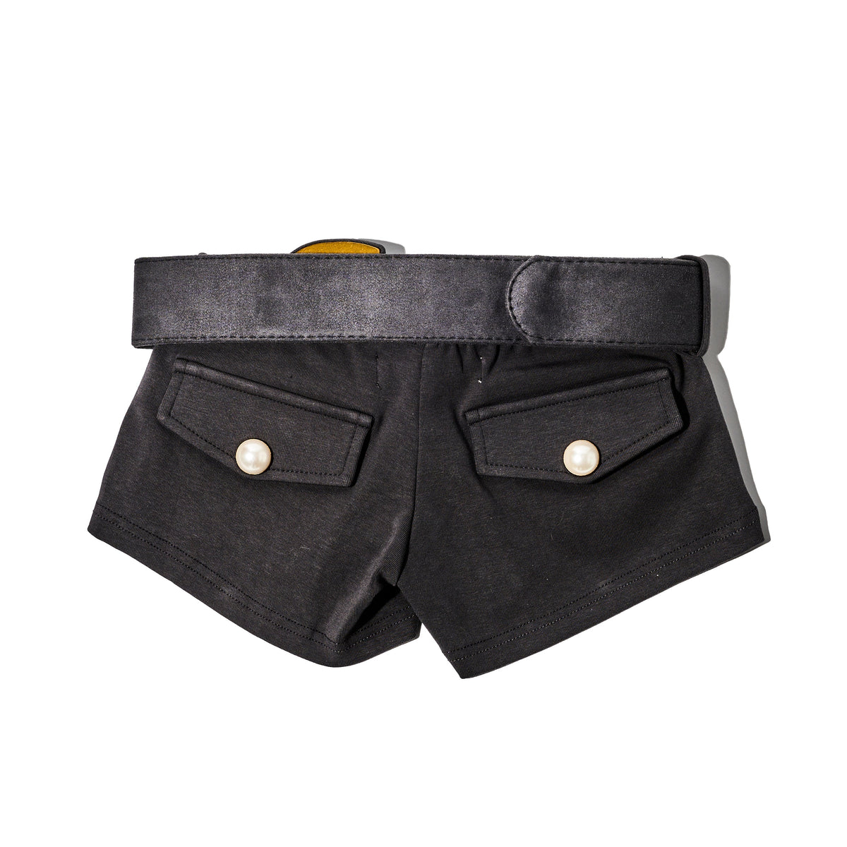 Belted Short Shorts Grey