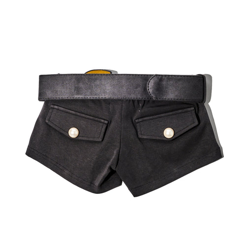 Belted Short Shorts Grey