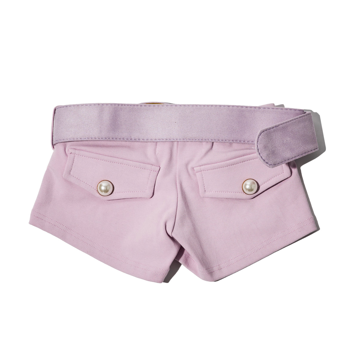 Belted Short Shorts Pink