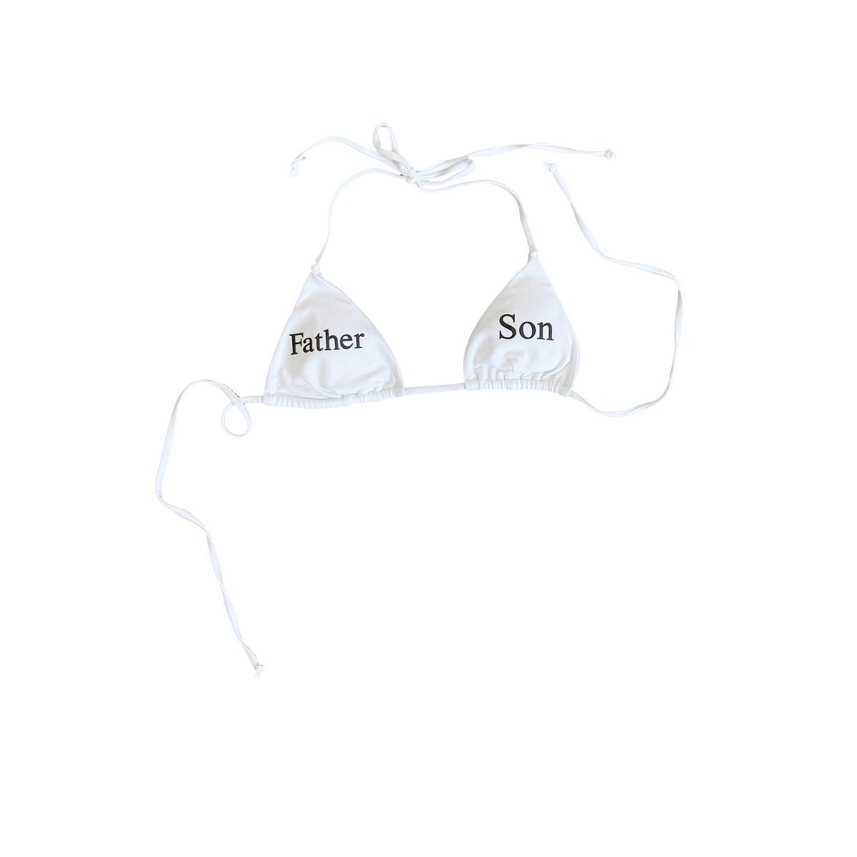 Holy Trinity Bikini Top White