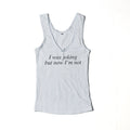 Not Joking Pointelle Tank Top